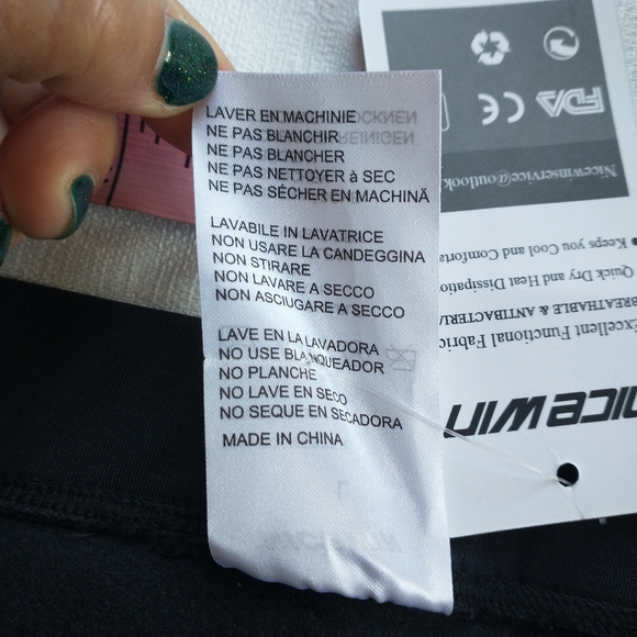 Nice Win Padded Thermal Fleece Cycling Leggings size L.    J - Picture 10 of 12